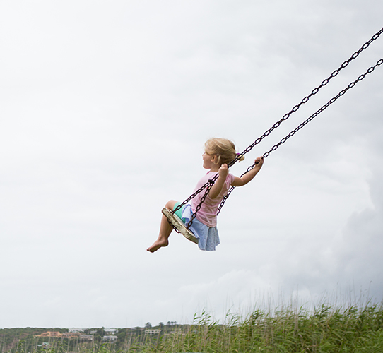 image-a girl in the swing